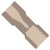 Idex Threaded Adapter, PEEK, 0.020" ID, 10-32 Coned (F) to 1/4-28 Flat Bottom (F)