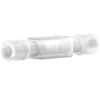 Idex Low-Pressure Union Assembly, True ZDV Straight, Natural ETFE, 1/8" OD Tubing, 1/4-28 Flat Bottom; 1/EA