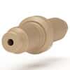 Idex Low-Pressure Union, Male Straight, PEEK, 0.062" Bore, 1/4-28 Flat Bottom; 1/EA