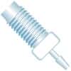 Idex Adapter Fitting, Natural ETFE, 0.040" Bore, 1/16" Hose Barb x Male 1/4-28 Flat Bottom; 1/EA