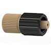 Idex Threaded Luer Adapter, Natural/Black PEEK, 0.050" Bore, Male Luer Lock x Female 10-32 Coned; 1/EA