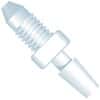 Idex Adapter Fitting, Natural ETFE, 0.040" Bore, 1/8" Hose Barb x Male 10-32 Coned; 1/EA