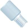 Idex Threaded Adapter, PTFE, 0.040" ID, 1/4-28 Flat Bottom (F) to 1/4-28 Flat Bottom (M)