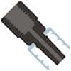 Idex Threaded Luer Adapter, Black ETFE/PP, 0.050" Bore, Male Luer Lock x Female M6 Flat Bottom; 1/EA