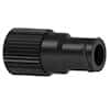 Idex Threaded Luer Adapter, Natural/Black PEEK, 0.040" Bore, Male Slip Luer x Male 1/4-28 Flat Bottom; 1/EA