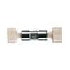 Idex Low-Pressure Union Assembly, Straight, Natural PEEK, 0.050" Bore, 1/8" OD Tubing, 1/4-28 Flat Bottom; 1/EA