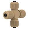 Idex High-Pressure MicroCross Assembly, for MicroTight Sleeves, PEEK, 0.006" ID, 5/16-24 Coned; 1/EA