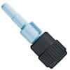 Idex Conical Adapter, Natural PEEK/Blue ETFE, 0.060" Bore, 1/8" OD Rigid x 3/32-1/8" ID Soft Tubing; 1/EA
