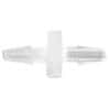 Idex Barbed Connector, Straight, Polypropylene, 3/8" x 3/8" Hose Barb