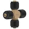 Idex High-Pressure MicroCross Assembly, PEEK, 0.006" ID, 360 µm OD Tubing, 5/16-24 Coned; 1/EA