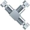 Idex VHP Tee Body, SS, 0.020" ID, 1/16" OD Tubing, 10-32 Coned; 1/EA