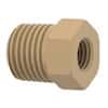 Idex Threaded Adapter, PEEK, 1/8" ID, 5/16-24 Flat Bottom (F) to 1/4" NPT(M)