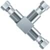 Idex UltraHigh-Pressure Tee, SS, 0.020" ID, 1/16" OD Tubing, 10-32 Coned; 1/EA