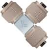 Idex VHP MicroTee Assembly, PEEK/SS, 0.010" ID, 1/32" OD Tubing, 5/16-24 Coned; 1/EA