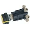 Idex Manual Injection Valve, Black, Bulkhead, Polyimide/PTFE, 1/16" OD Tubing; 1/EA