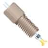 Idex Super Flangeless™ Fitting, Natural PEEK/ETFE/SS, 1/16" OD Tubing, 5/16-24 Flat-Bottom; 1/EA