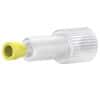 Idex Flangeless Fitting, Standard Knurl, Natural PFA, 1/8" OD Tubing, 1/4-28 Flat-Bottom; 1/EA