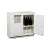 Justrite 24015 Corrosives/Acids Plastic Safety Cabinet, Stand Alone, Manual Close, 2 Doors, 24 Gal