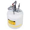 Justrite Quick-Disconnect Disposal Can, Stainless Steel Fittings; 2 Gal
