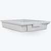 Luxor Stackable Storage Bins, Small, Gray; 8/Pk