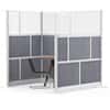 Luxor Modular Room Divider Wall System, Starter Wall, 53" x 48"; 2/Pk