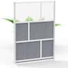 Luxor Modular Room Divider Wall System, Starter Wall, 53" x 70"; 2/Pk