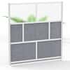 Luxor Modular Room Divider Wall System, Starter Wall, 70" x 70"