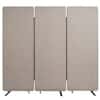 Luxor reclaim™ Acoustic Room Dividers, Light Gray, 3 Panels