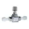 Masterflex PTFE Multi-Turn Needle Valve, 1/4" Tube OD, Al Body, 2800 mL/min water