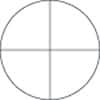 Meiji Techno Microscope Eyepiece Reticle, 25 mm Diameter, Cross-Line