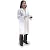 Meta 1963-48-011- Unisex Twill Lab Coat, White, 40" L, X-Large