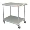 Metro Carts BC2030-24-G Heavy-duty Plastic Service Cart, 34 3/8" x 23 7/16" x 35 1/2", 2 Shelves