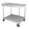 Metro Carts Heavy-duty Plastic Service Cart, 40 1/4" x 27 11/16" x 36 7/8", 2 Shelves