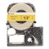 MTC Bio   26' Cassette of 12mm Lab Tape, Yellow w/ Black Print