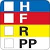National Marker WML4 Hazardous Material Identification Label, 7/8" X 7/8"