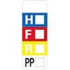 National Marker WOL4 Hazardous Material Identification Label, 2-7/8"W X 7/8"H