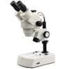National Optical Professional Stereozoom Microscope, Trinocular, Dual LED Base; 110-240 VAC