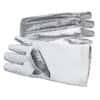 Newtex Industries Zetex High-Temp Gloves, Aluminized-Back, 1000F, 14"L, One-Size; One Pair