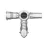 Nordson Divert 3-Way Stopcock, Polycarbonate, Female Luer x Female Luer x 0.110 Bond Port; 25/Pk