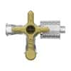 Nordson Divert 3-Way Stopcock, High Pressure, Polycarbonate, Female Luer x Female Luer x Locking Male Luer; 25/Pk