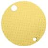 NPS Spilfyter Hazmat Yellow Drum Top Spill Pad, Heavy-Weight, 22" diameter, 25/Case