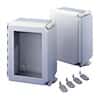 nVent Hoffman A12106CHQRFG Hinged Fiberglass NEMA 4X Enclosure, Solid/Quick, 12x10x6"