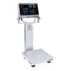 Ohaus i-D61XWE12WQS6 Defender® 6000 Hybrid Washdown Scale, 25 lb x 0.001 lb, 10 x 10"Base, Stainless Steel Indicator
