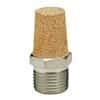 Parker Hannifin EM25 Muffler for XM Solenoid Valves, 1/4" NPT(M), sintered bronze