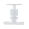 Parker Hannifin MV-13-163 Chemically Inert Panel-Mount Needle Valve, 3/8" tube OD