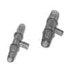 PendoTech 1/2" x 1/2" Polycarbonate Straight Connector with Luer Port