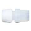PharmaFluor Compression to Threaded Fitting, Straight Adapter, PFA, 3/8" OD x 1/2" NPT(M)