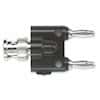 Pomona Electronics 1269 RF Adapter, BNC Female to Double Stacking Banana Plug
