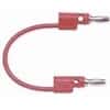 Pomona Electronics B-18 Multi-Stacking Banana Plug Patch Cord, 18" (red)