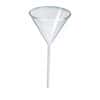 Pyrex 6140-100 Glass Funnel, 100 mm top dia, 225 mL, 6/CS